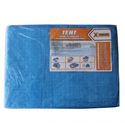 Тент 5м х 8м з люверсами, поліпропіленовий, 41 г/м², X-Treme